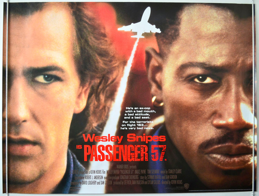 Passenger 57   Original British Quad Poster - Movie Poster