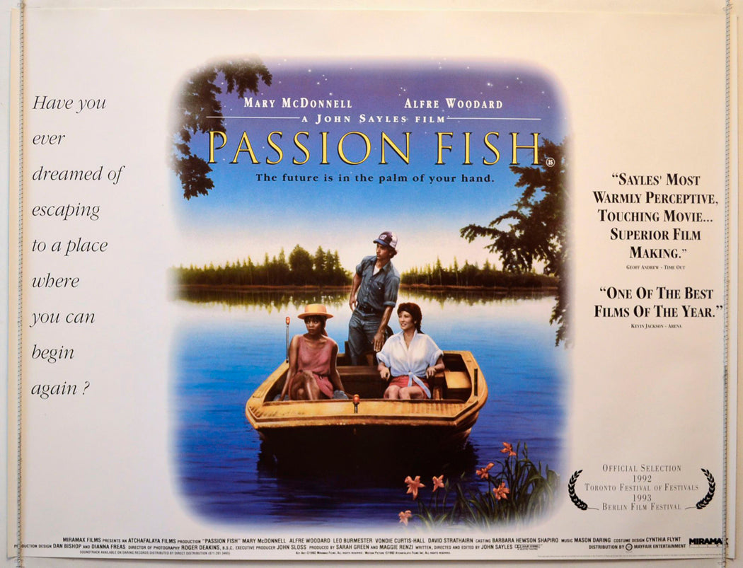 Passion Fish Original British Quad Poster - Movie Poster