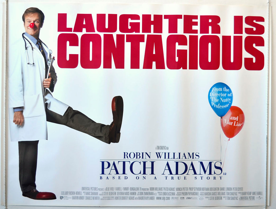 Patch Adams   Original British Quad Poster - Movie Poster