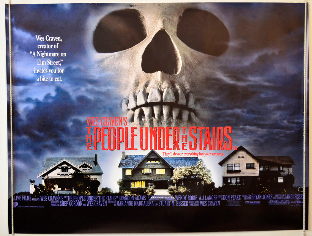 The People Under The Stairs Original British Quad Poster - Movie Poster