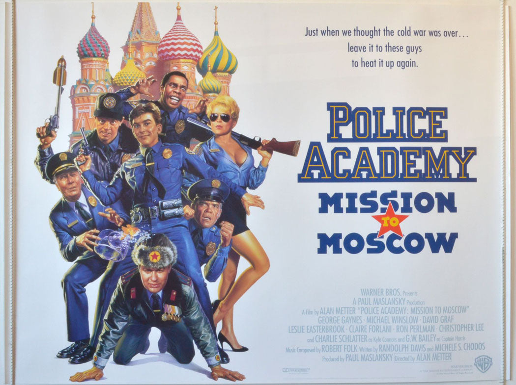 Police Academy 7 : Mission To Moscow  Original British Quad Poster - Movie Poster