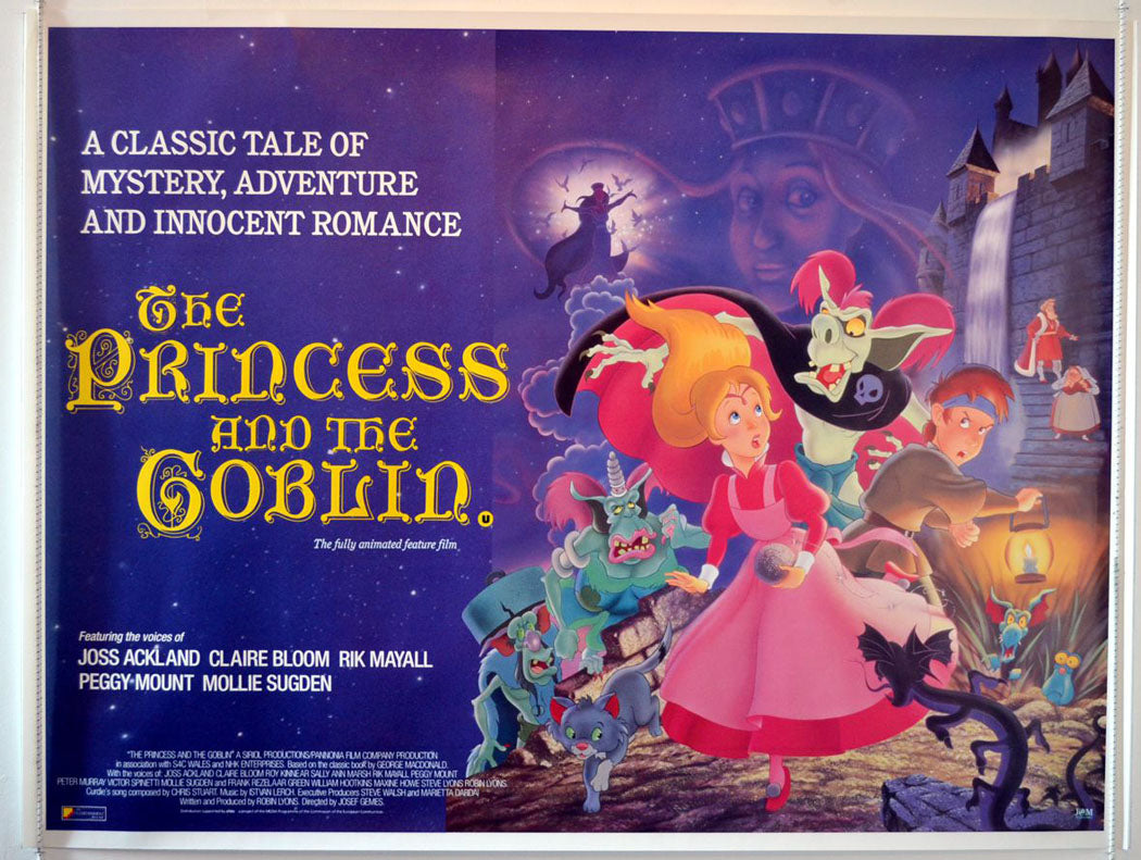 The Princess And The Goblin  Original Quad Movie Poster  