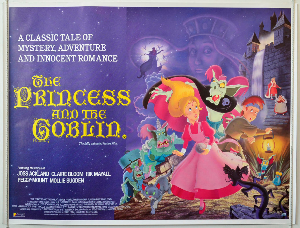 The Princess And The Goblin Original British Quad Poster - Movie Poster