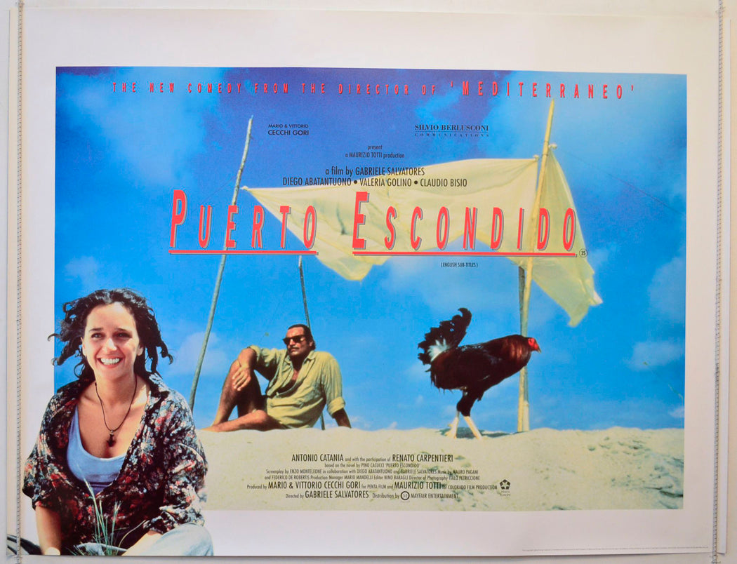 Puerto Escondido Original British Quad Poster - Movie Poster