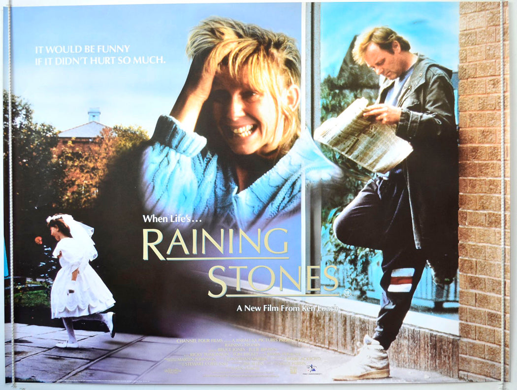 Raining Stones   Original British Quad Poster - Movie Poster