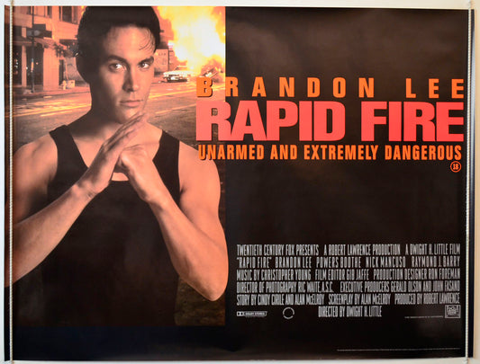 Rapid Fire Original British Quad Poster - Movie Poster