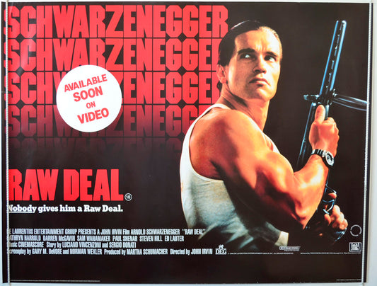 Raw Deal Original British Quad Poster - Movie Poster