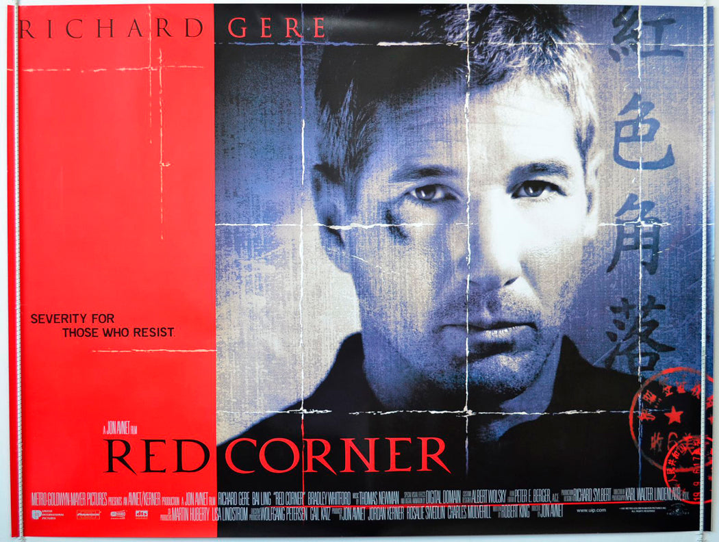 Red Corner  (Version 2)   Original British Quad Poster - Movie Poster