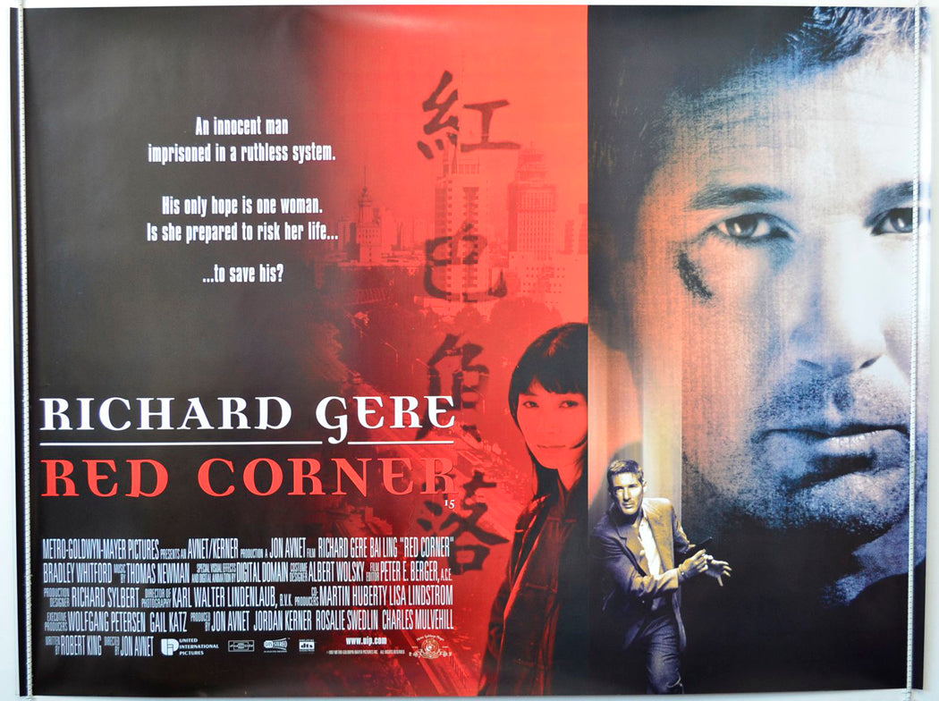 Red Corner   Original British Quad Poster - Movie Poster