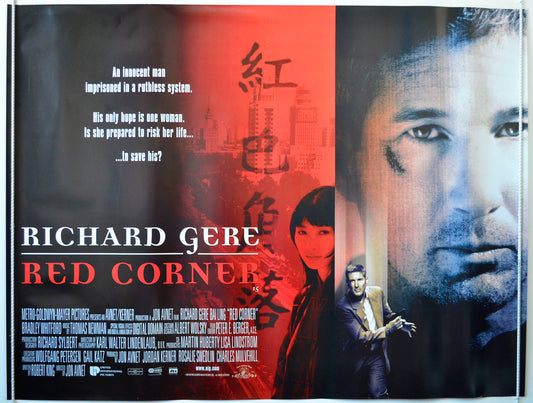 Red Corner Original British Quad Poster - Movie Poster