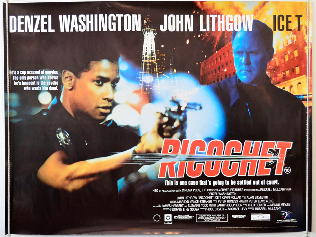 Ricochet Original British Quad Poster - Movie Poster