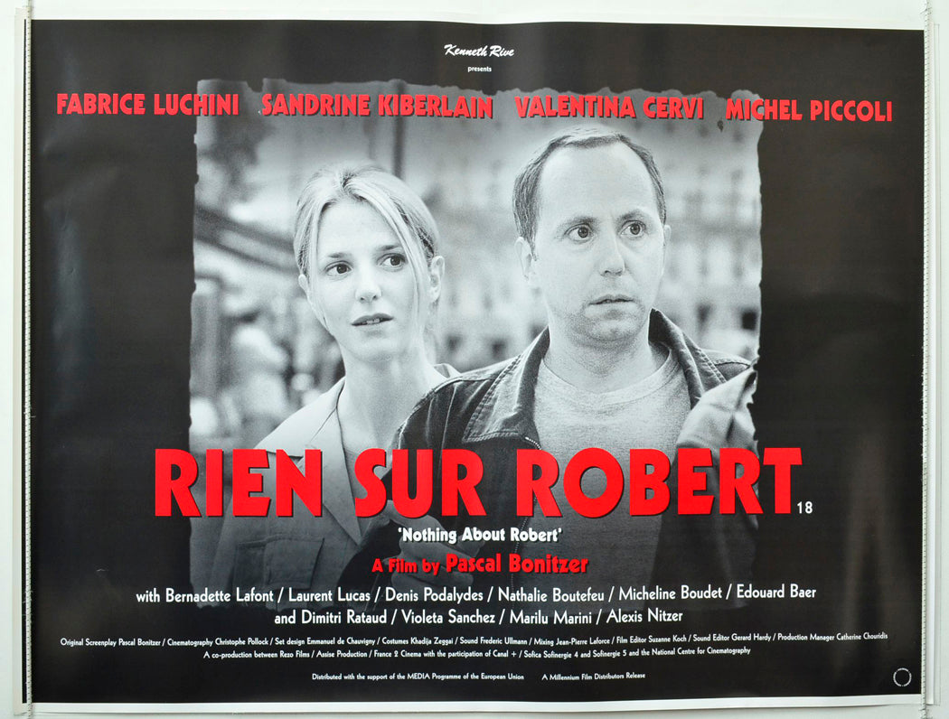 Rien Sur Robert Original British Quad Poster - Movie Poster