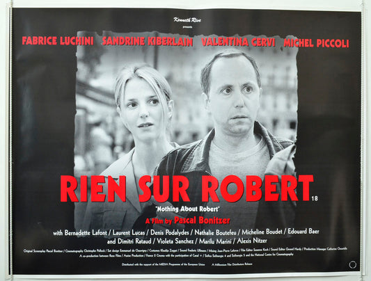 Rien Sur Robert Original British Quad Poster - Movie Poster