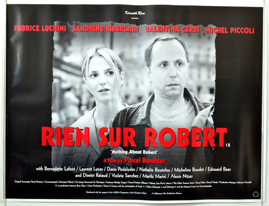 Rien Sur Robert Original British Quad Poster - Movie Poster