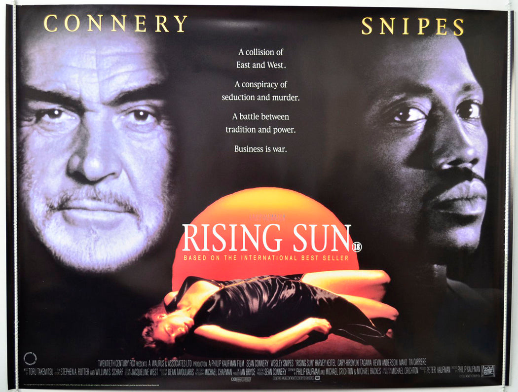 Rising Sun   Original British Quad Poster - Movie Poster