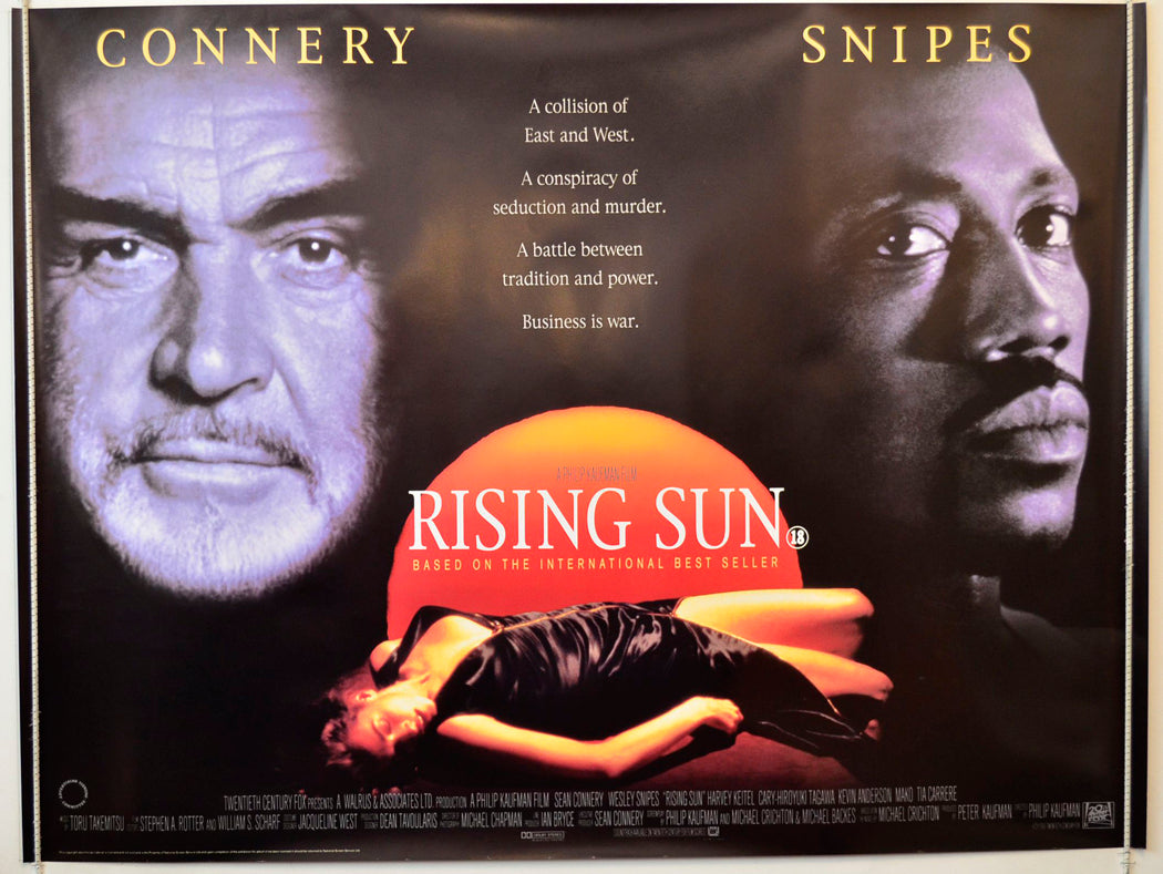 Rising Sun Original British Quad Poster - Movie Poster