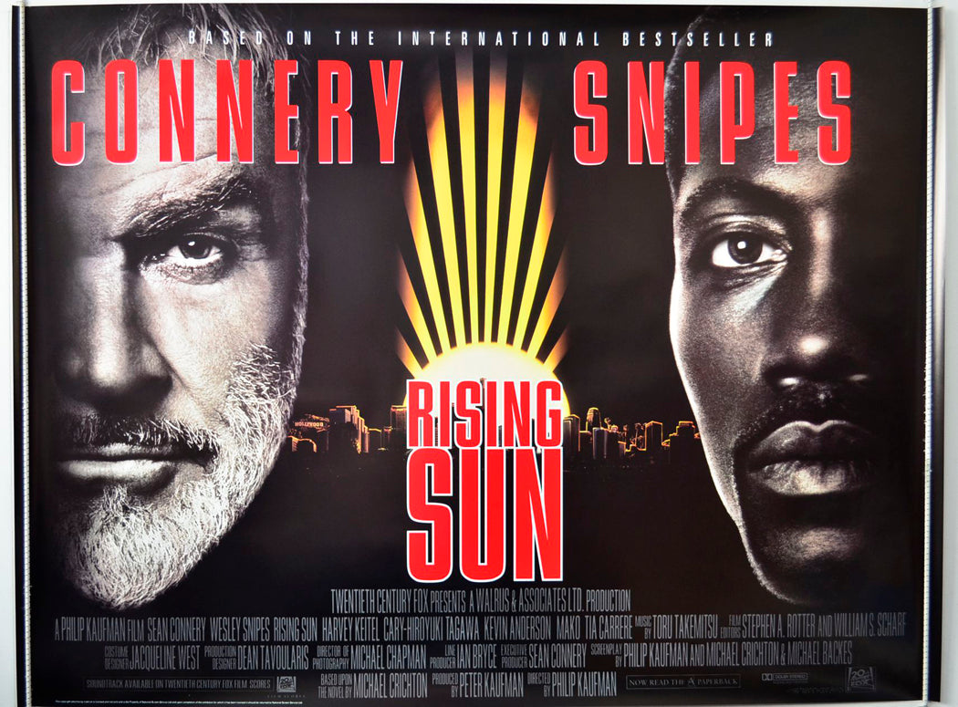 Rising Sun  (Design 2)   Original British Quad Poster - Movie Poster