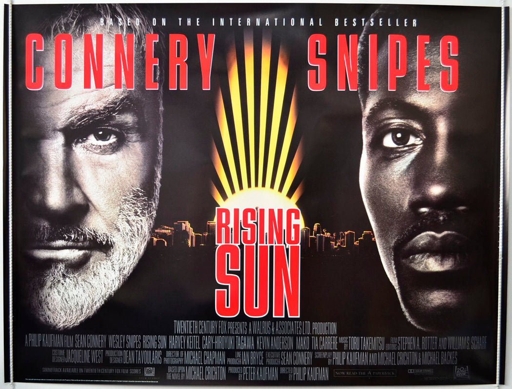 Rising Sun  (Design 2)   Original British Quad Poster - Movie Poster