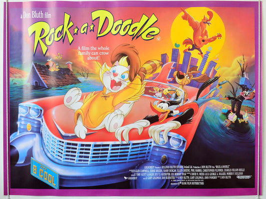 Rock a Doodle Original British Quad Poster - Movie Poster