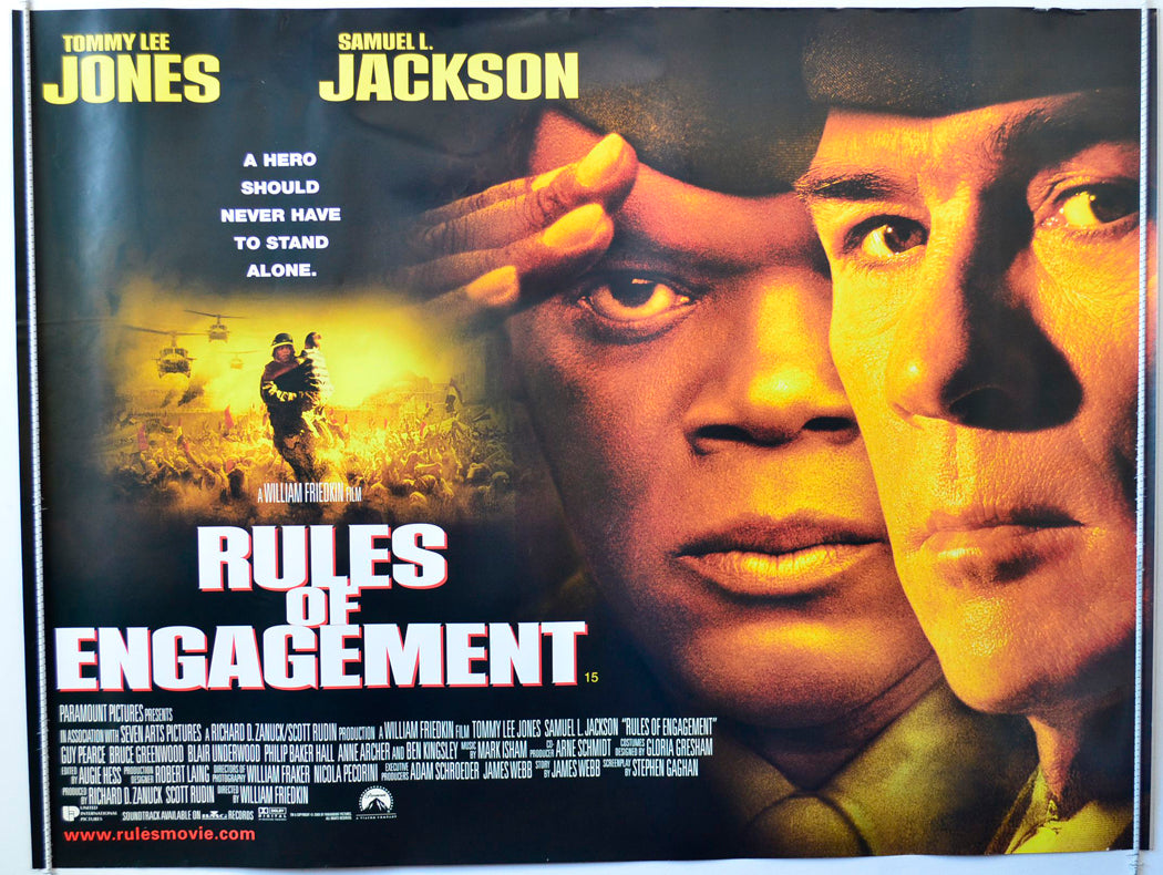 Rules Of Engagement Original British Quad Poster - Movie Poster