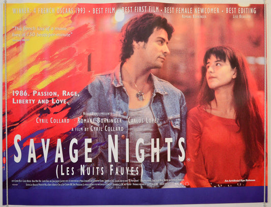 Savage Nights  (a.k.a Les nuits fauves)   Original British Quad Poster - Movie Poster