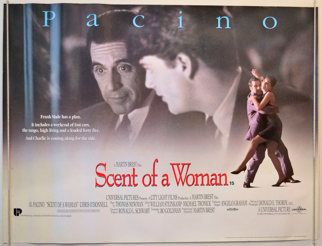 The Scent Of A Woman Original British Quad Poster - Movie Poster