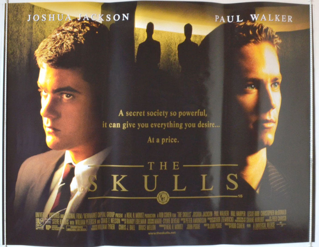 The Skulls  Original British Quad Poster - Movie Poster