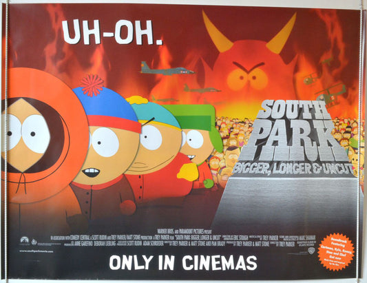 South Park : Bigger, Longer And Uncut  Original Quad Movie Poster  