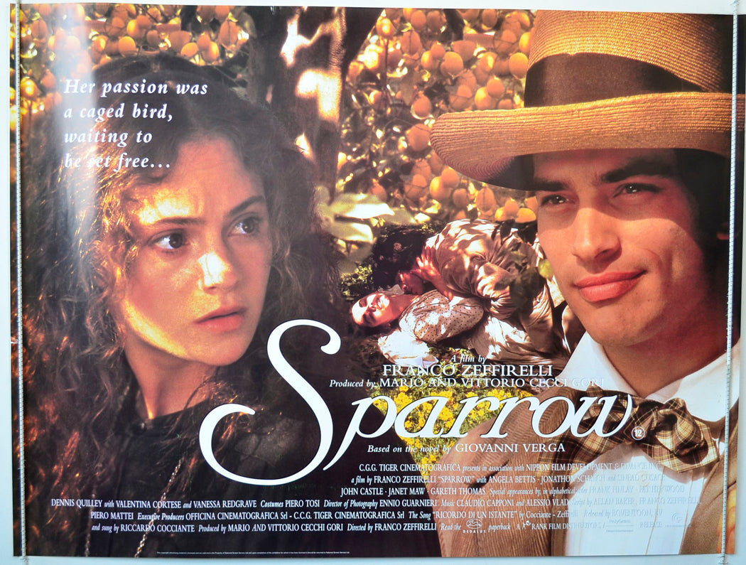 Sparrow   (a.k.a. Storia di una capinera)  Original British Quad Poster - Movie Poster