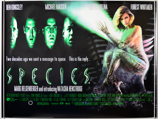 Species   Original British Quad Poster - Movie Poster