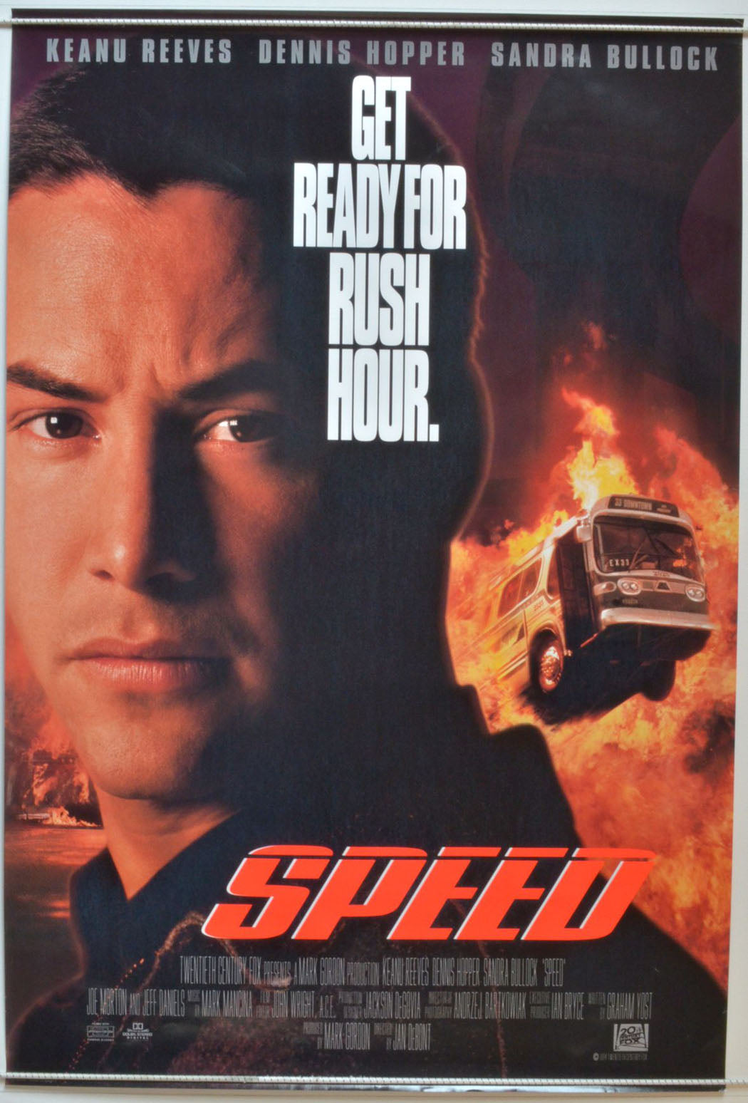 Speed  Original One Sheet Poster - Movie Poster