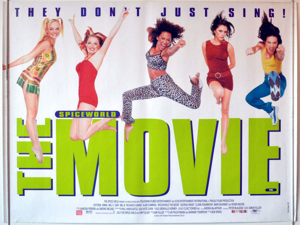 Spiceworld : The Movie  Original Quad Movie Poster  