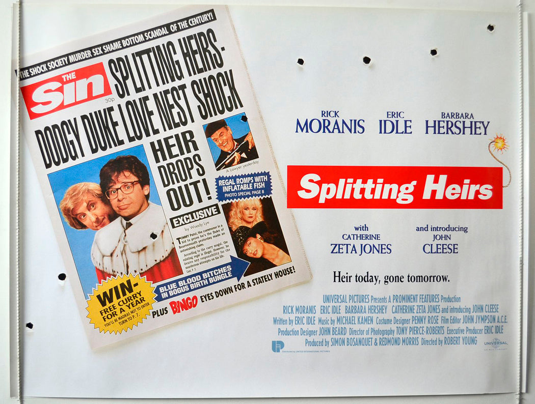 Splitting Heirs   Original British Quad Poster - Movie Poster