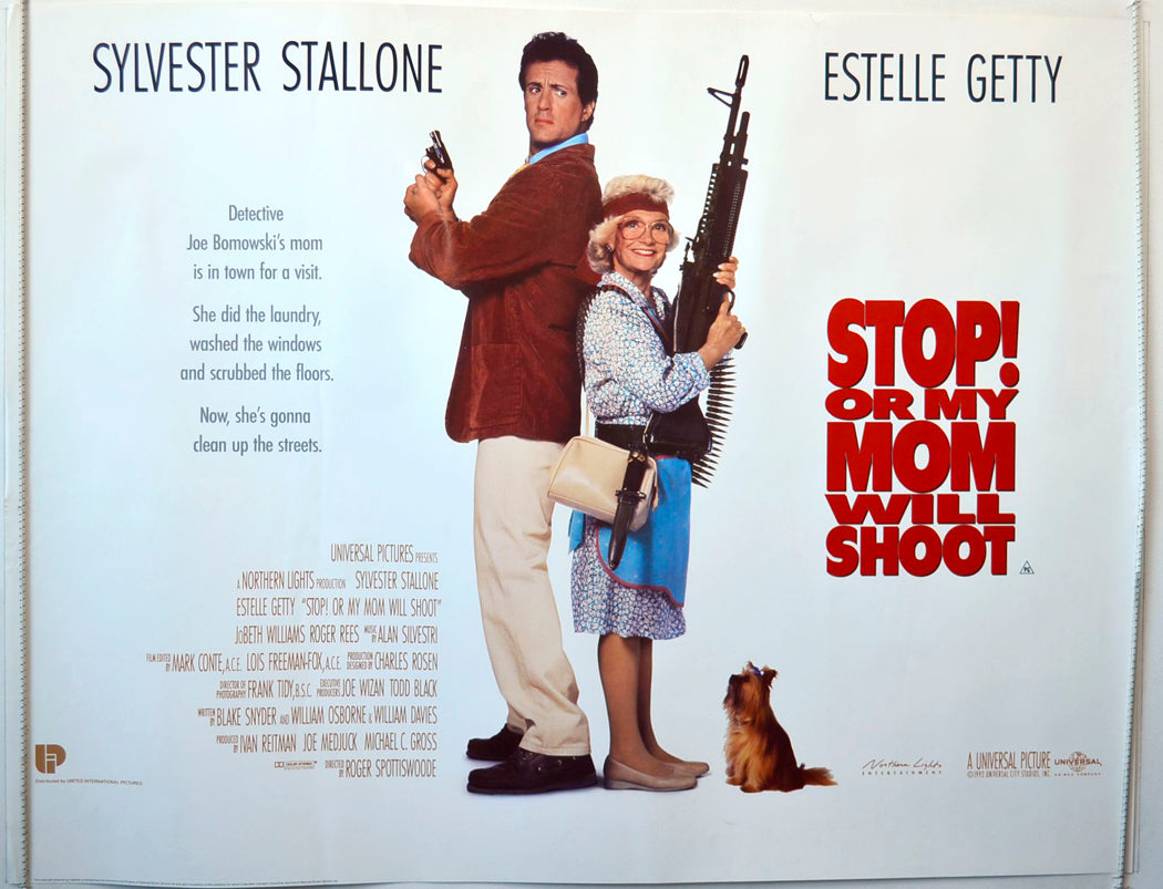 Stop Or My Mom Will Shoot Original British Quad Poster - Movie Poster