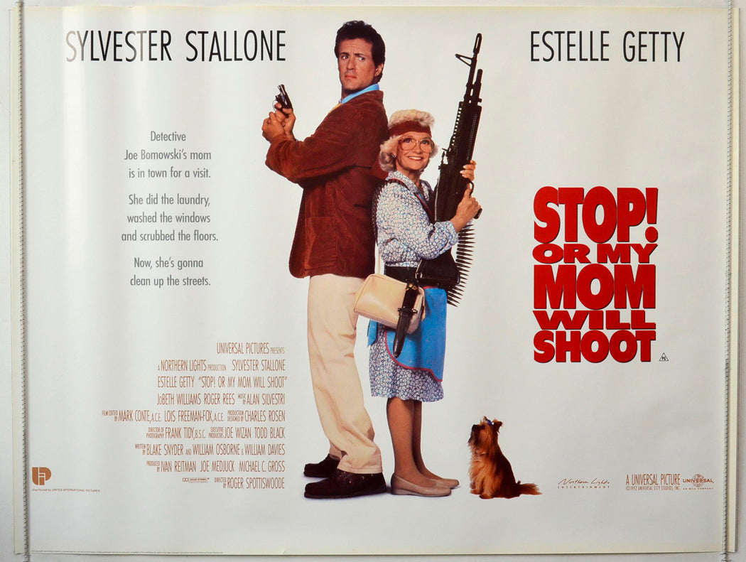 Stop Or My Mom Will Shoot Original British Quad Poster - Movie Poster