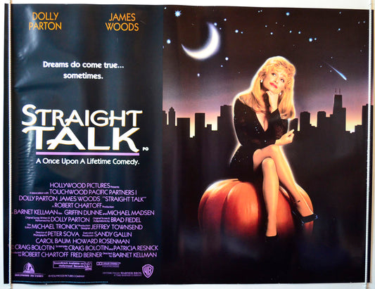 Straight Talk Original British Quad Poster - Movie Poster