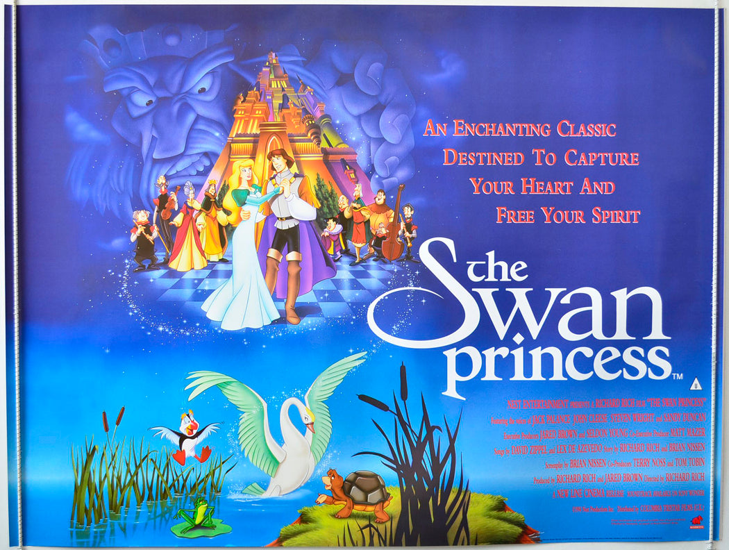 The Swan Princess Original British Quad Poster - Movie Poster