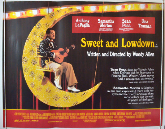 Sweet And Lowdown  Original British Quad Poster - Movie Poster