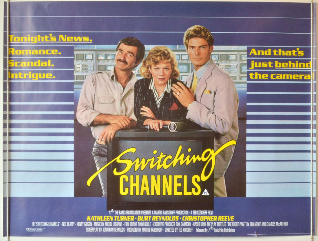 Switching Channels  Original Quad Movie Poster  