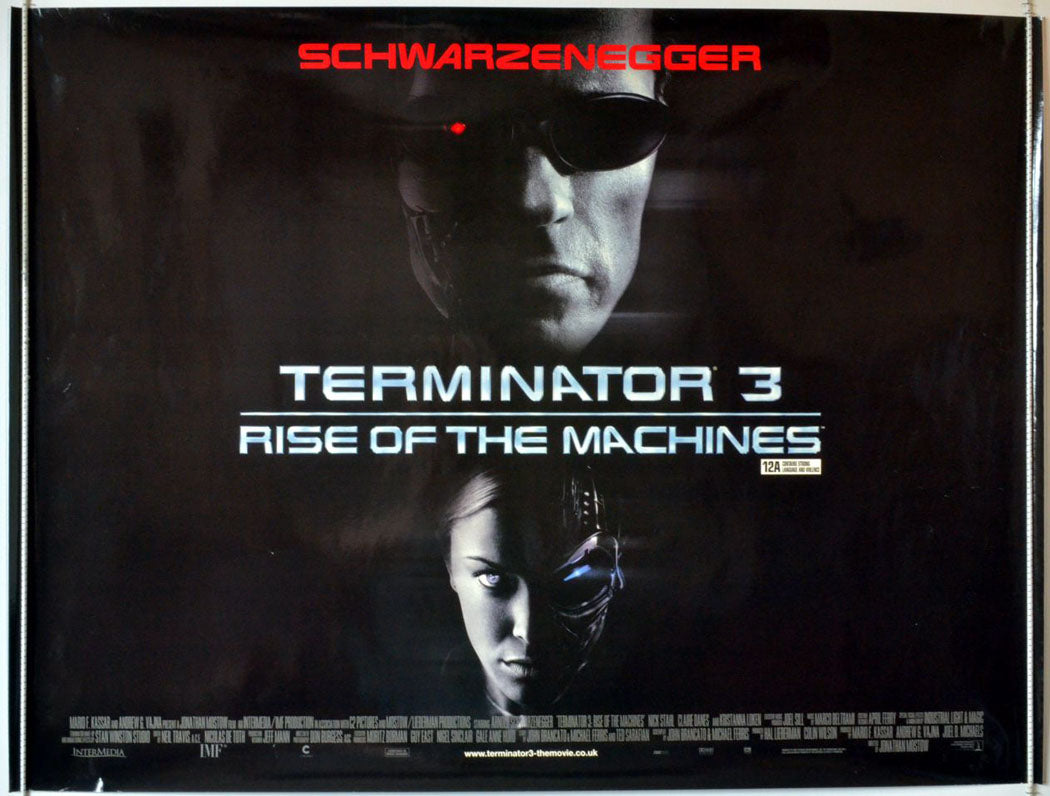 Terminator 3 : Rise Of the Machines  Original Quad Movie Poster  