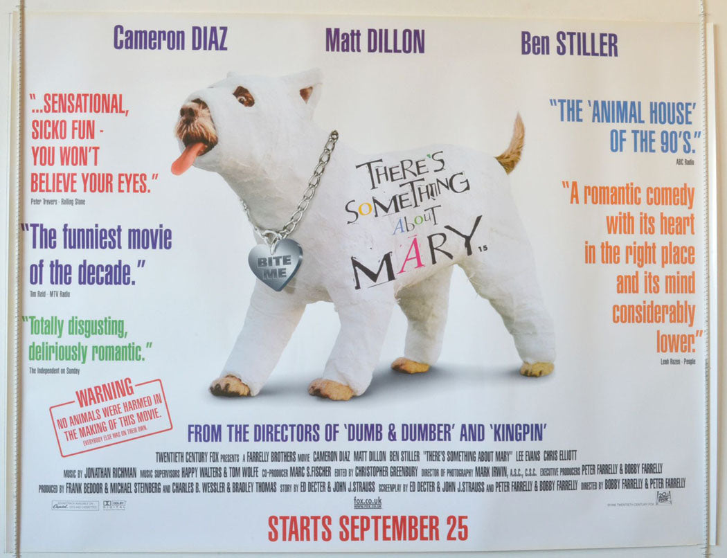 There's Something About Mary  Original British Quad Poster - Movie Poster