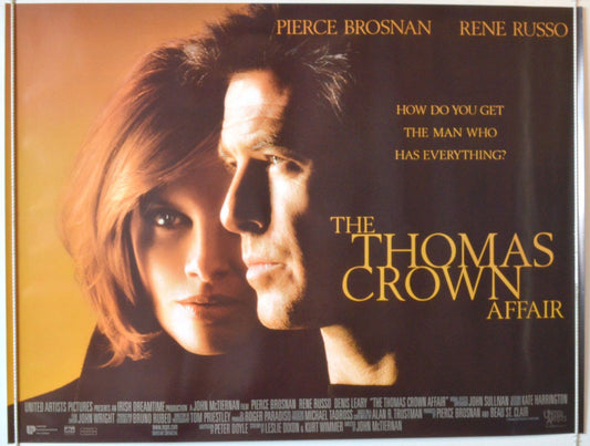 The Thomas Crown Affair  Original British Quad Poster - Movie Poster