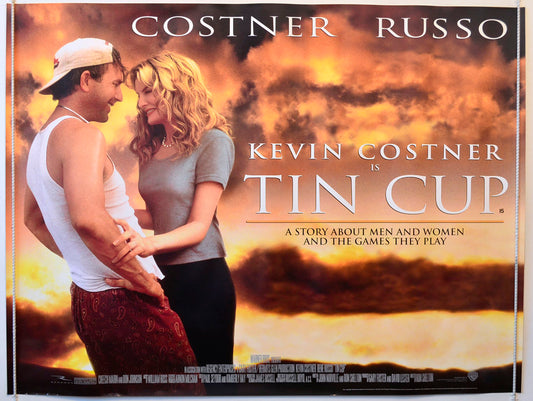 Tin Cup Original British Quad Poster - Movie Poster