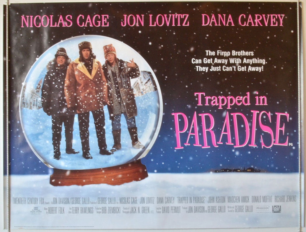 Trapped In Paradise  Original British Quad Poster - Movie Poster