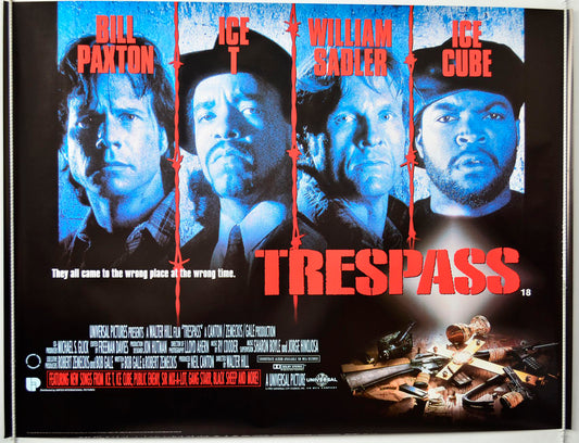 Trespass   Original British Quad Poster - Movie Poster