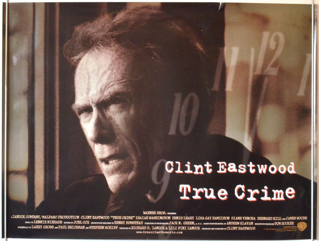 True Crime  Original Quad Movie Poster  