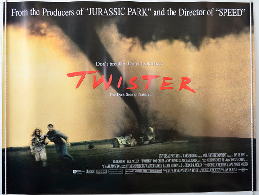 Twister Original British Quad Poster - Movie Poster