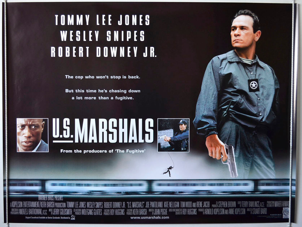 U.S. Marshals   Original British Quad Poster - Movie Poster