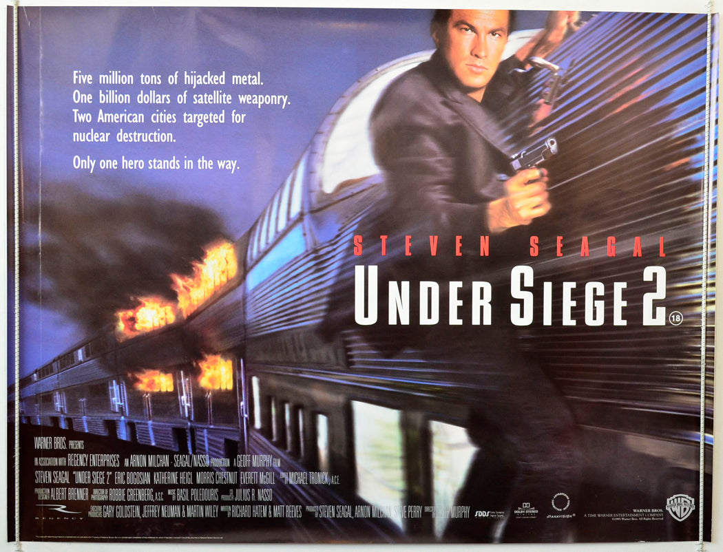 Under Siege 2 Original British Quad Poster - Movie Poster