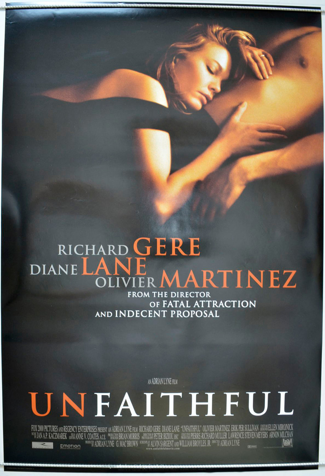 Unfaithful   Original One Sheet Poster - Movie Poster